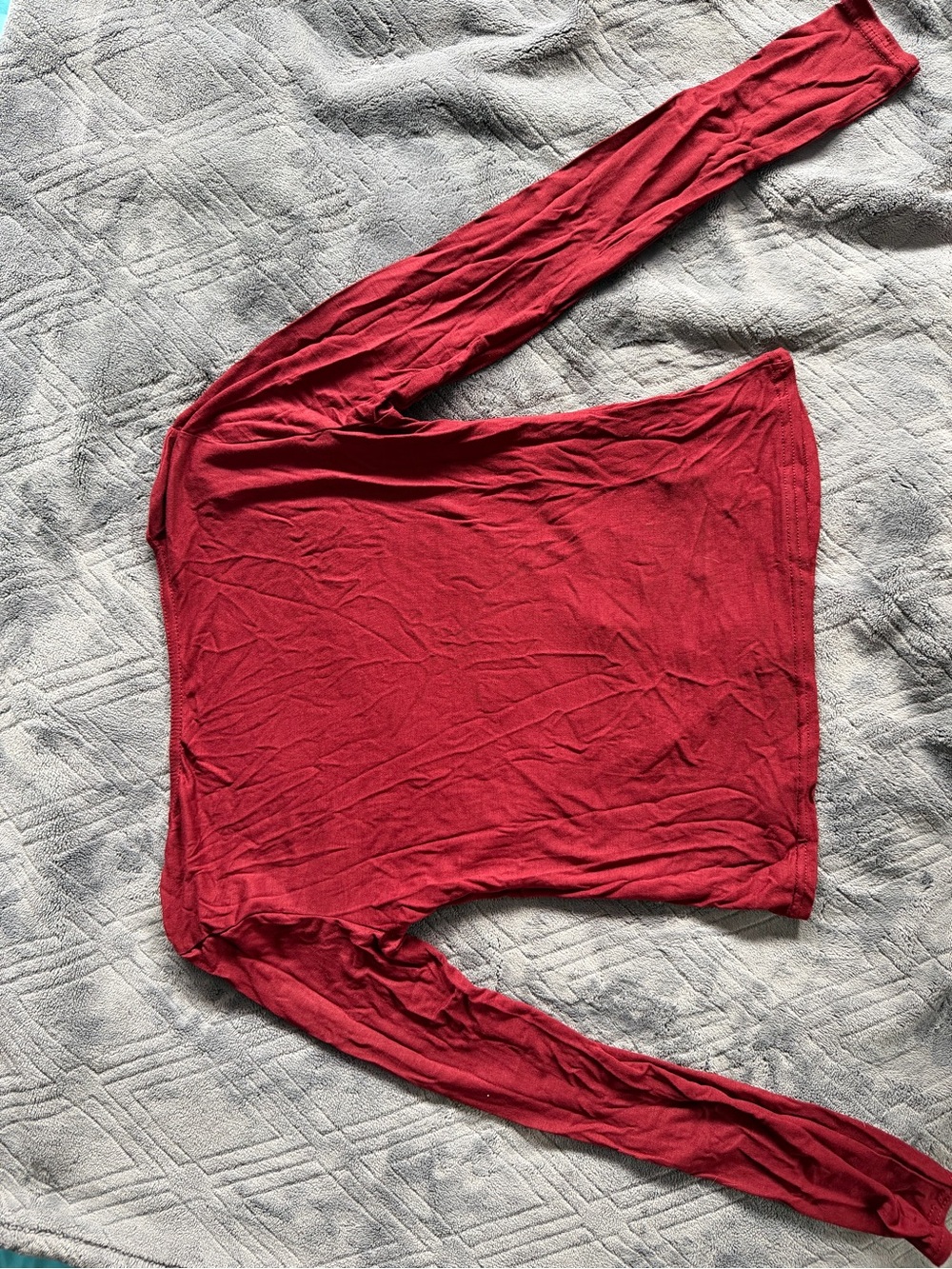 PrettyLittleThing Cherry Red Long Sleeve Top